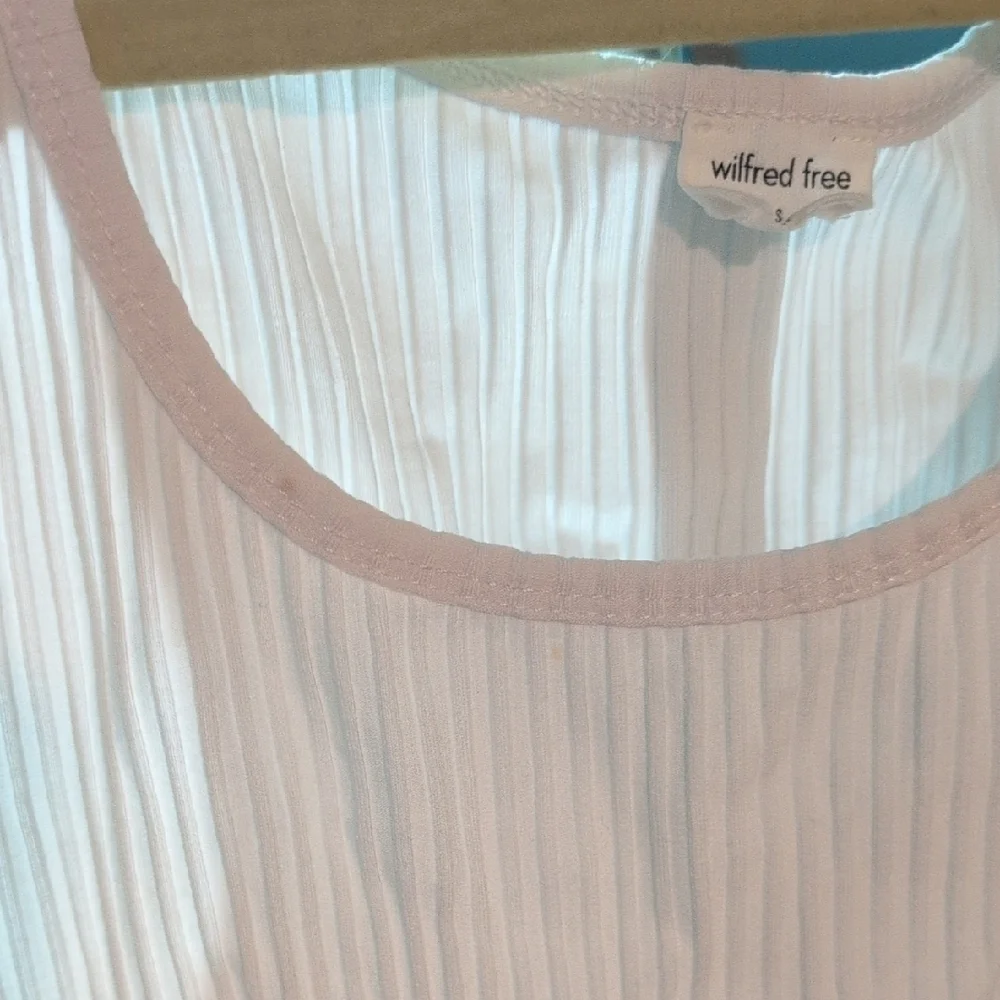 White Ribbed Tank Top - Picture 4 of 4